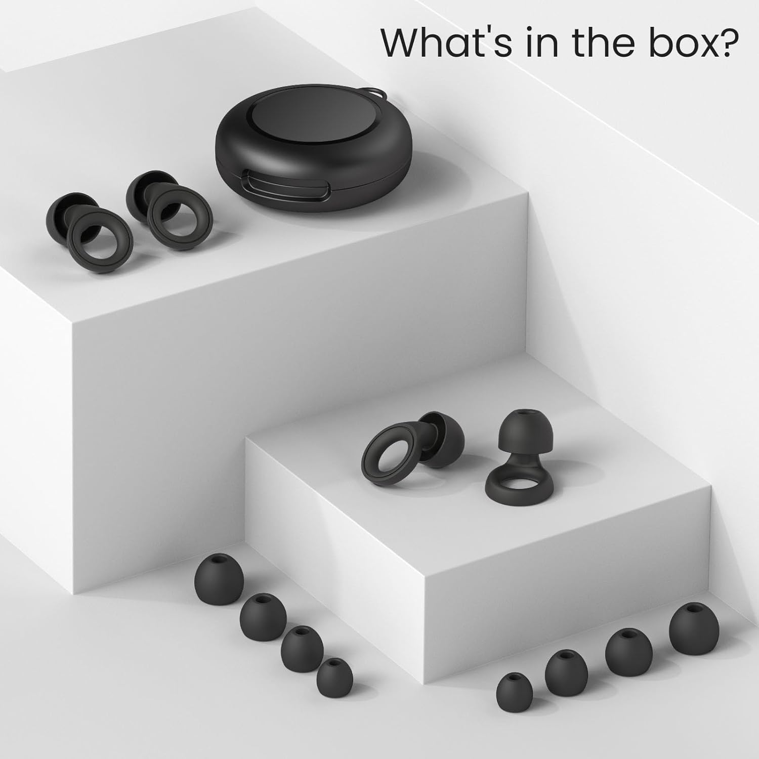 Thumbnail 6 de Jayine Ear Plugs for Sleep: Reusable 30dB Silicone Hearing Protection (2 Pairs)