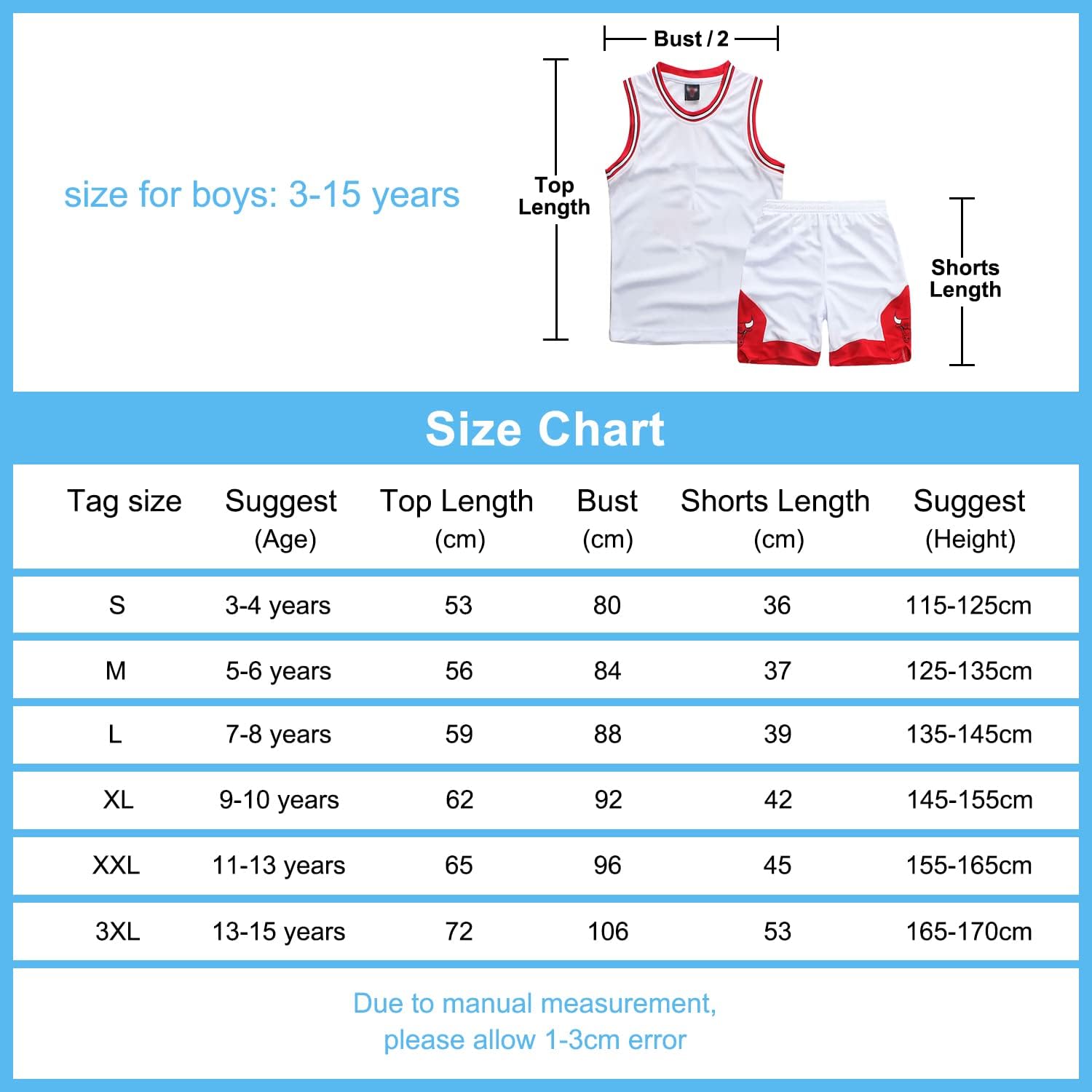 Thumbnail 4 de ISOVNUS Completo da Basket Bambino 2 Pezzi – Maglietta reversibile e Pantaloncini in mesh per bambini 3–15 anni