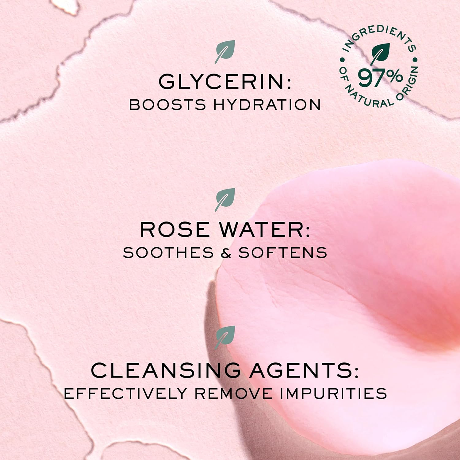 Detalle 2 de Nuxe Very Rose 3-in-1 Micellar Cleansing Water: a gentle, everyday cleanser for face and eyes