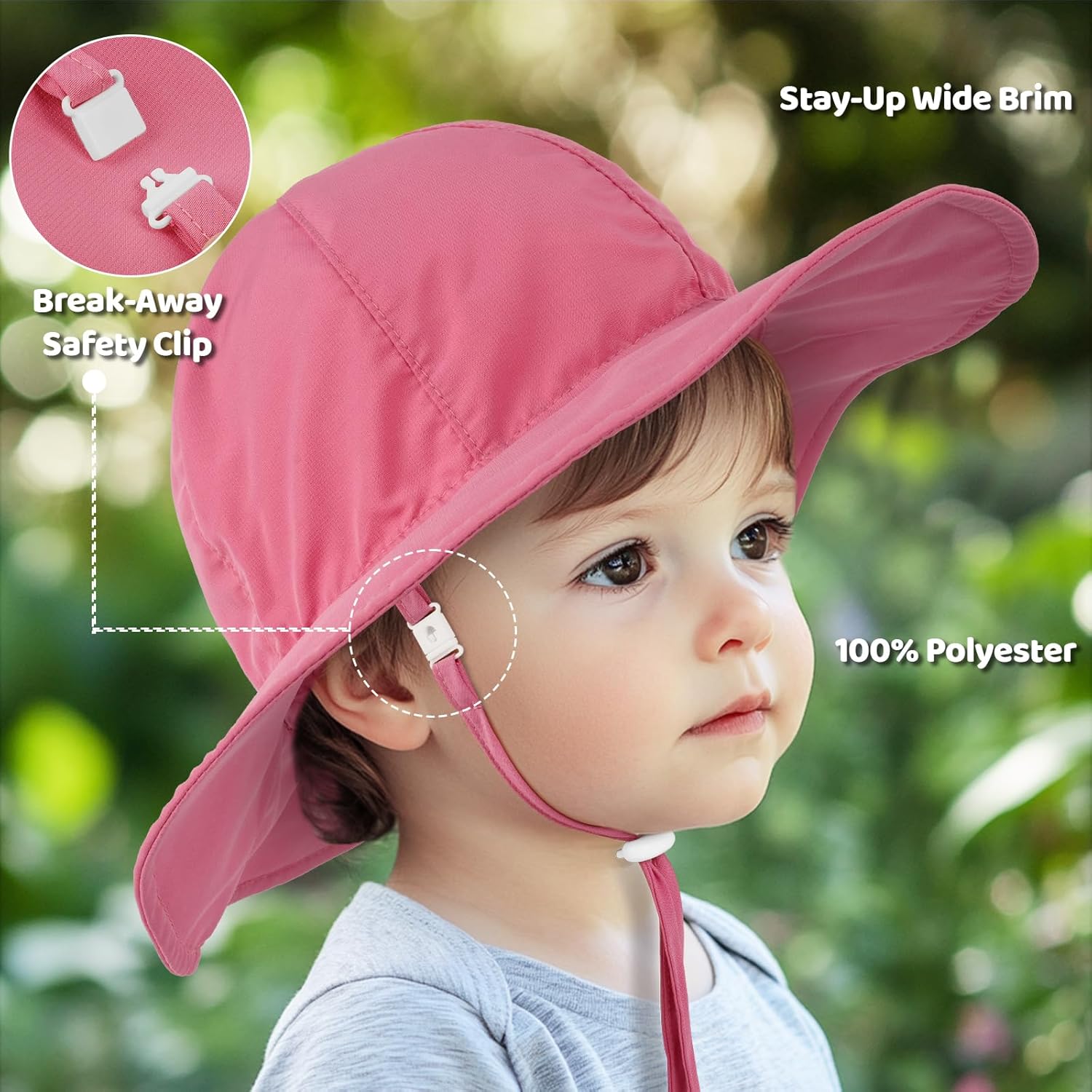 Thumbnail 1 de HECCEI Baby Sun Hat DryShade: UPF 50+ Toddler Sun Protection, Foldable Whale Design