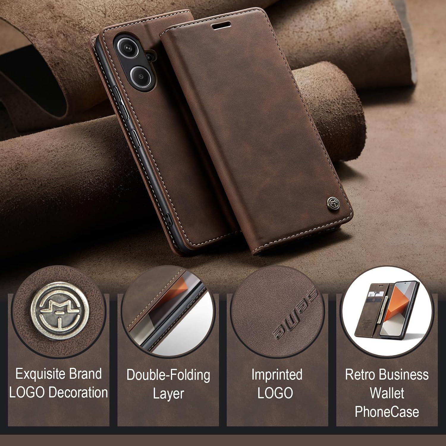Thumbnail 5 de Handyhülle Xiaomi Redmi Note 13 Pro Plus 5G 6,67" Leder