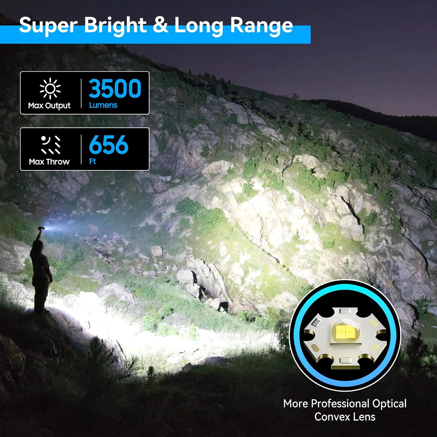 Thumbnail 2 de GEARLITE LED Torch Rechargeable 3500LM
