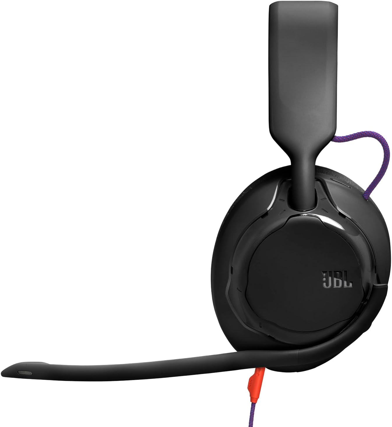 Detalle de JBL Quantum 250 Wired Over-Ear Gaming Headset (Black) with Spatial Sound and Replaceable Parts