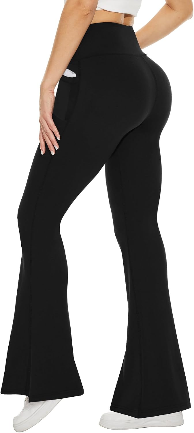 Detalle 2 de TNNZEET Black Flare Leggings for Women