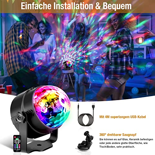 Detalle 2 de Boule Disco Gobikey Commande Vocale 360° – Facette Multicolore