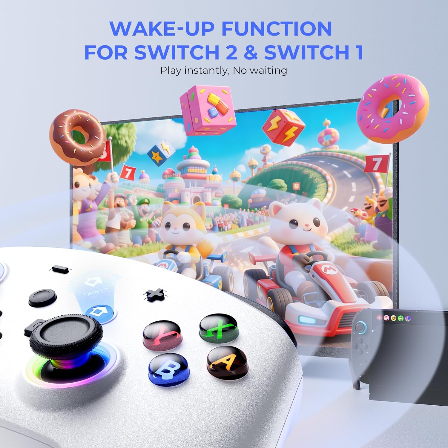 Thumbnail 1 de ECHTPower Switch 2 Pro Controller: Hall Effect Joysticks, One-Key Wake-Up, and Turbo for Switch 2/ OLED/ Lite
