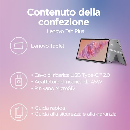 Thumbnail 9 de Lenovo Tab Plus 11.5": tablet 2K con Helio G99, 8GB RAM e 128GB espandibili