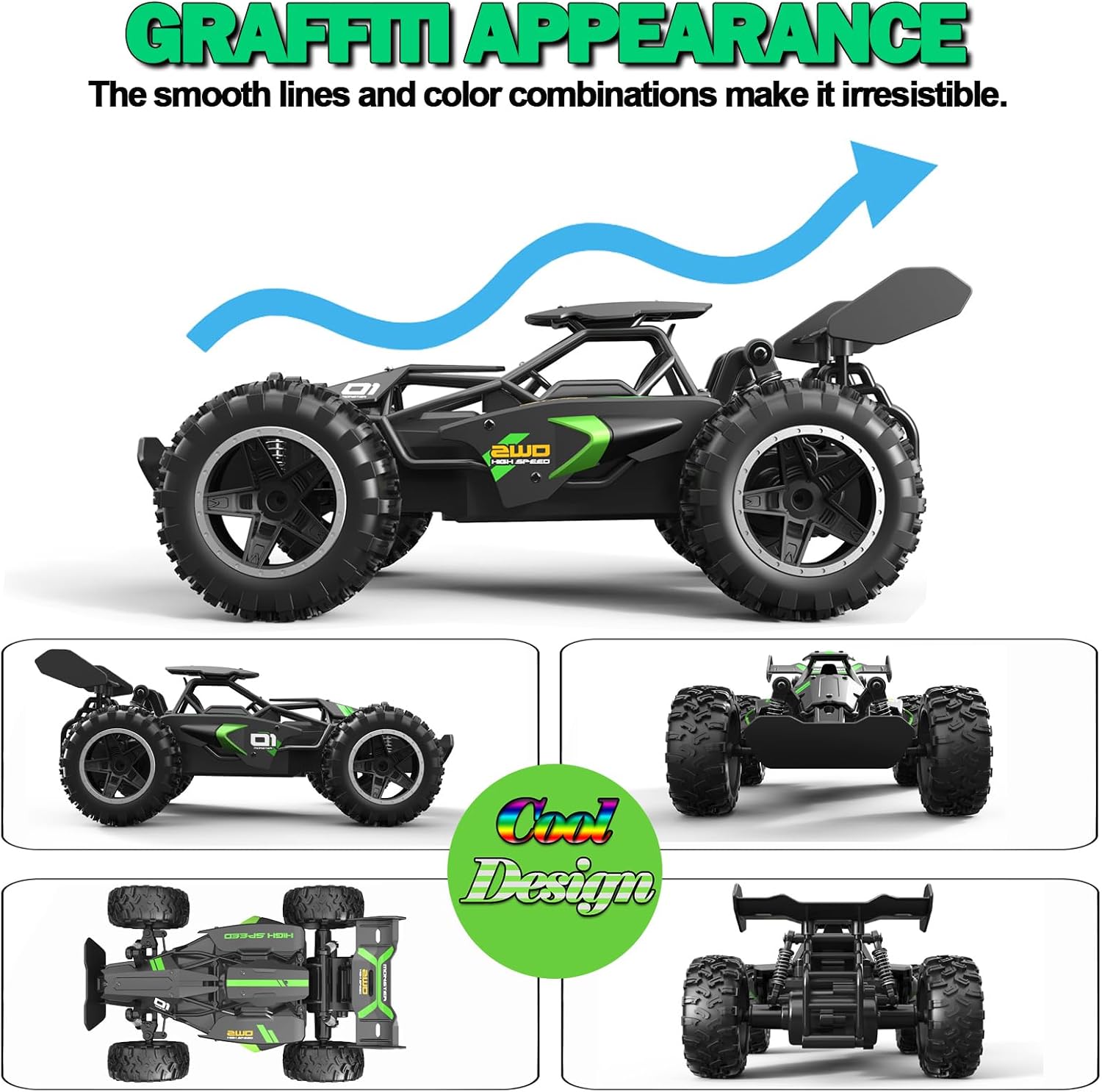 Detalle de SZJJX 2.4GHz High-Speed RC Car 15 km/h