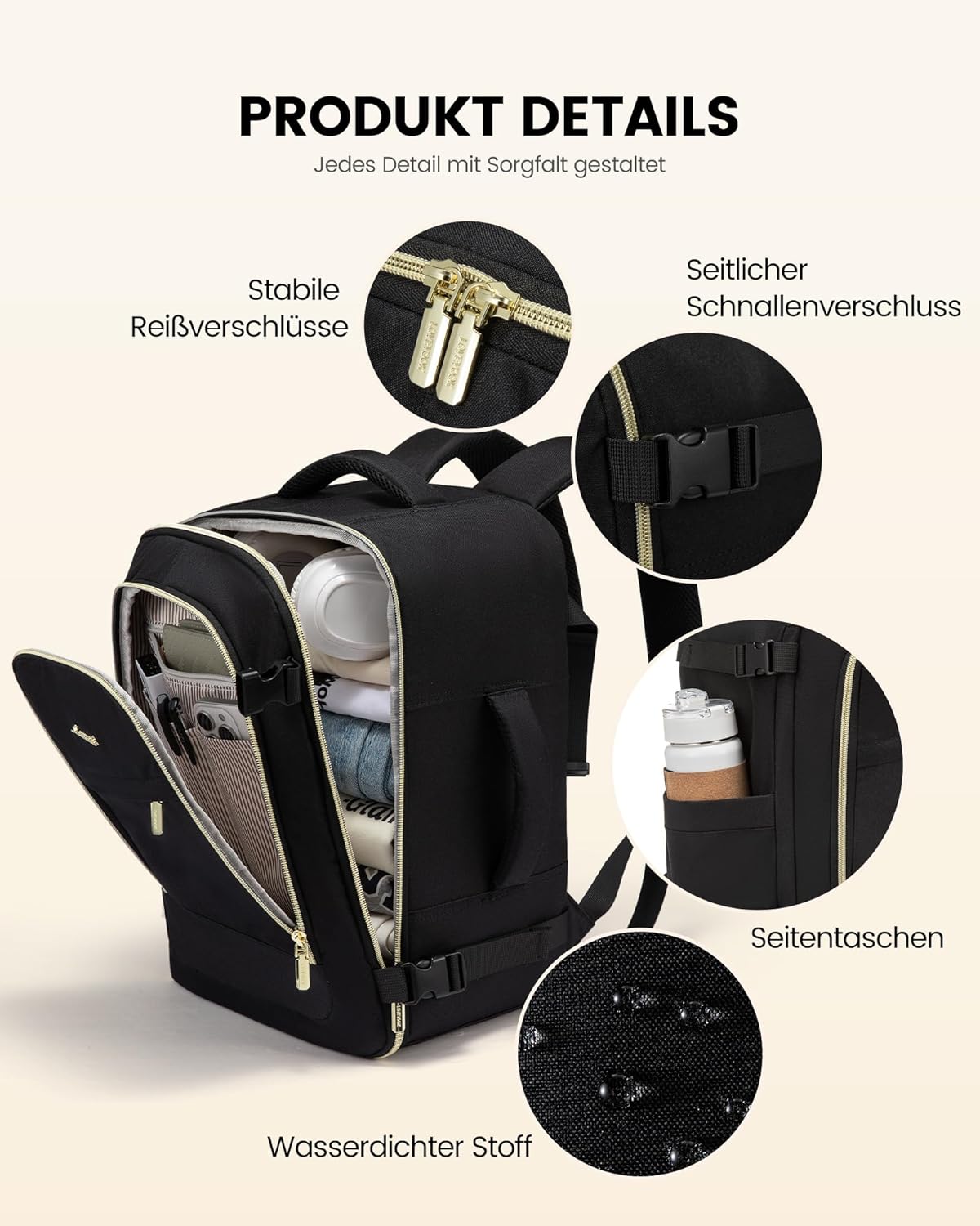 Thumbnail 3 de LOVEVOOK Ryanair Handgepäck 24L Rucksack