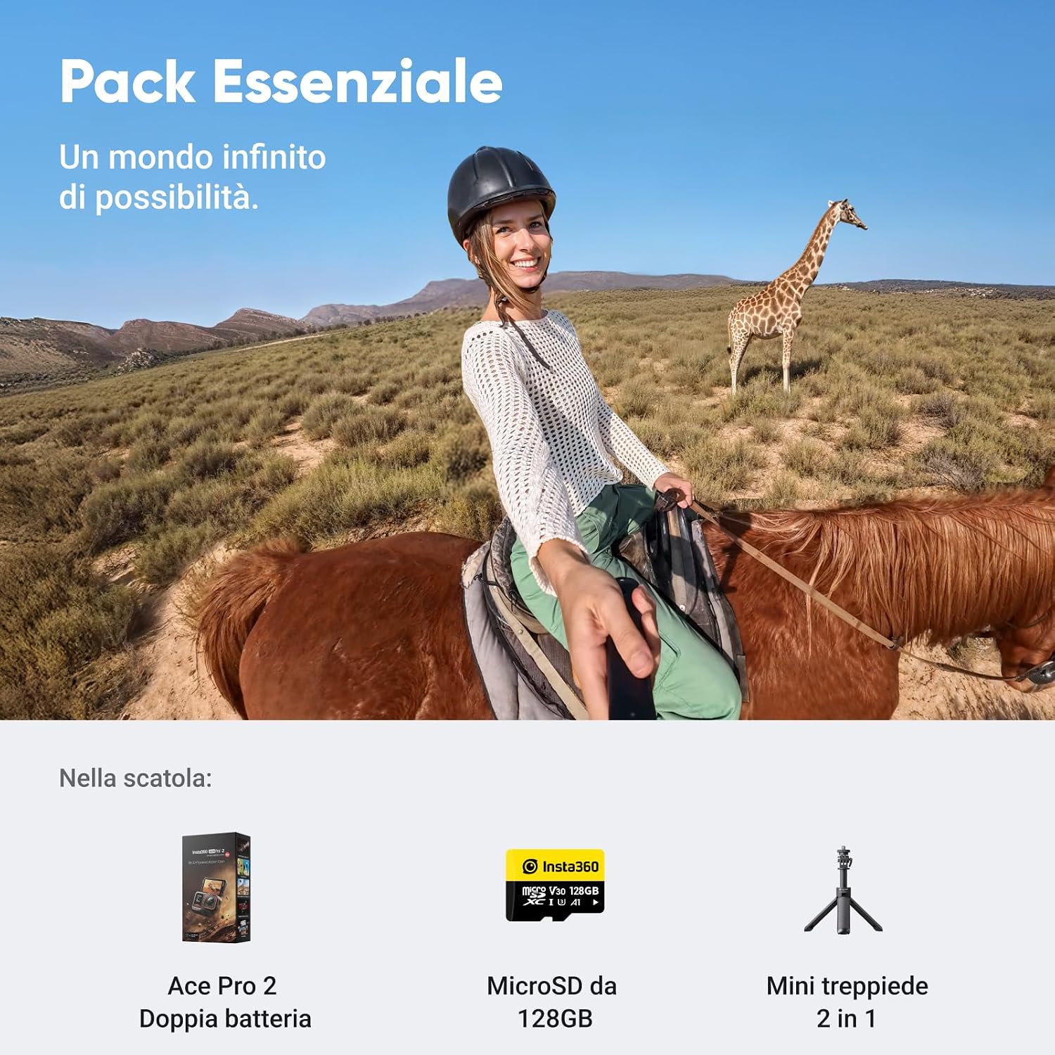 Detalle 2 de Insta360 Ace Pro 2 Pack Essenziale 8K Leica