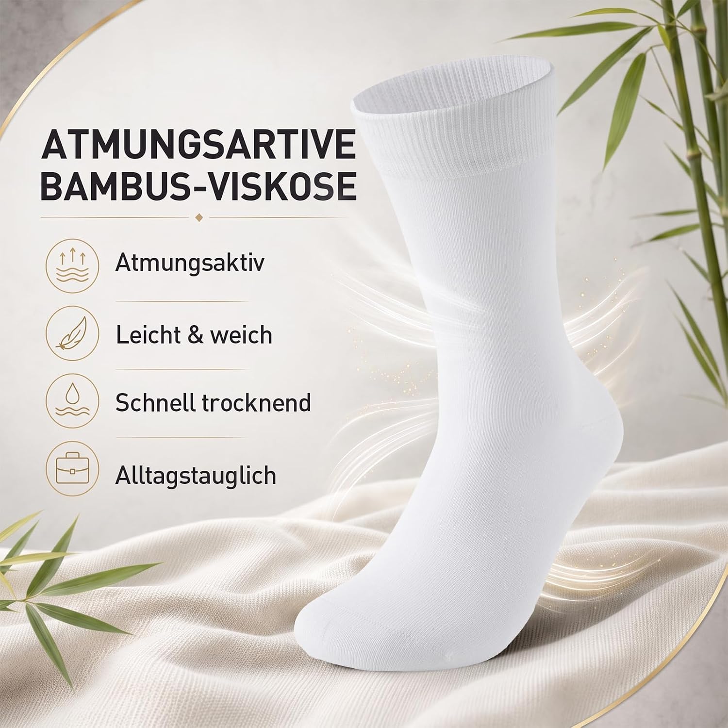 Detalle de SukModen skarpety unisex z bawełną i wiskozą bambusową, płaskie szwy