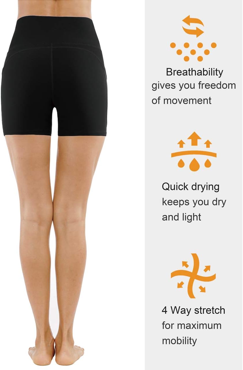 Thumbnail 5 de THE GYM PEOPLE High Waist Yoga Shorts with Pockets