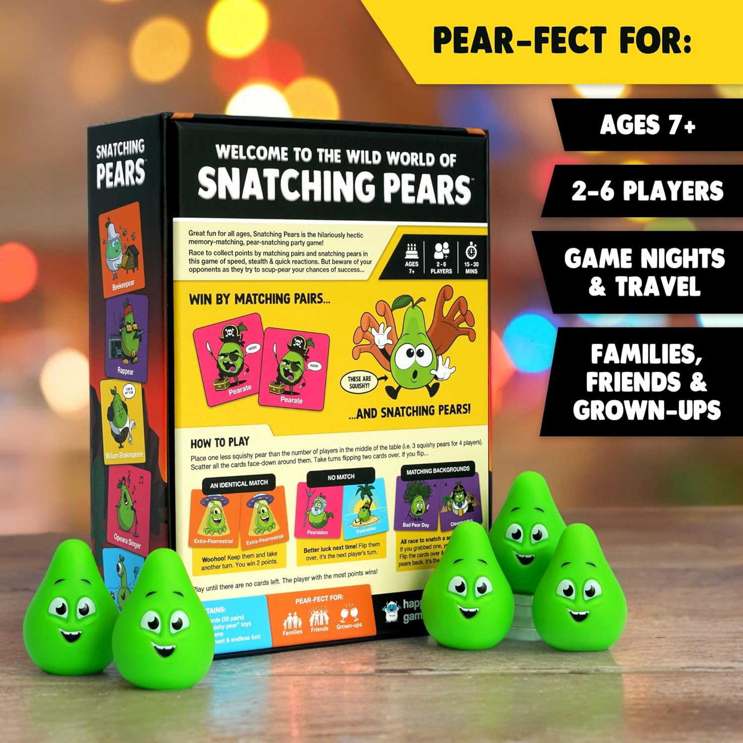 Thumbnail 1 de Snatching Pears! Memory-Matching Party Game 🎲