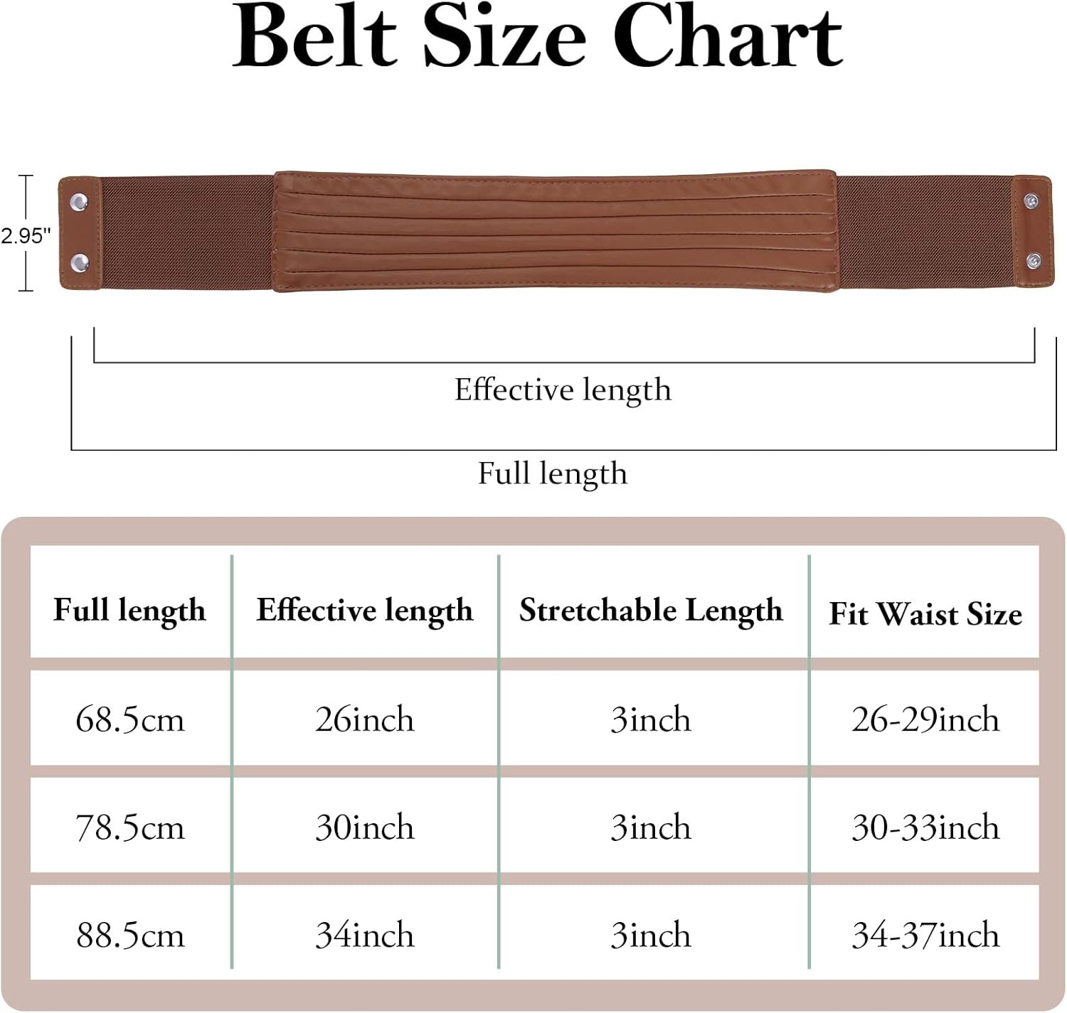 Thumbnail 5 de JASGOOD Gold Wide Waist Belt for Women – Stretchy Braided Elastic Obi Belt