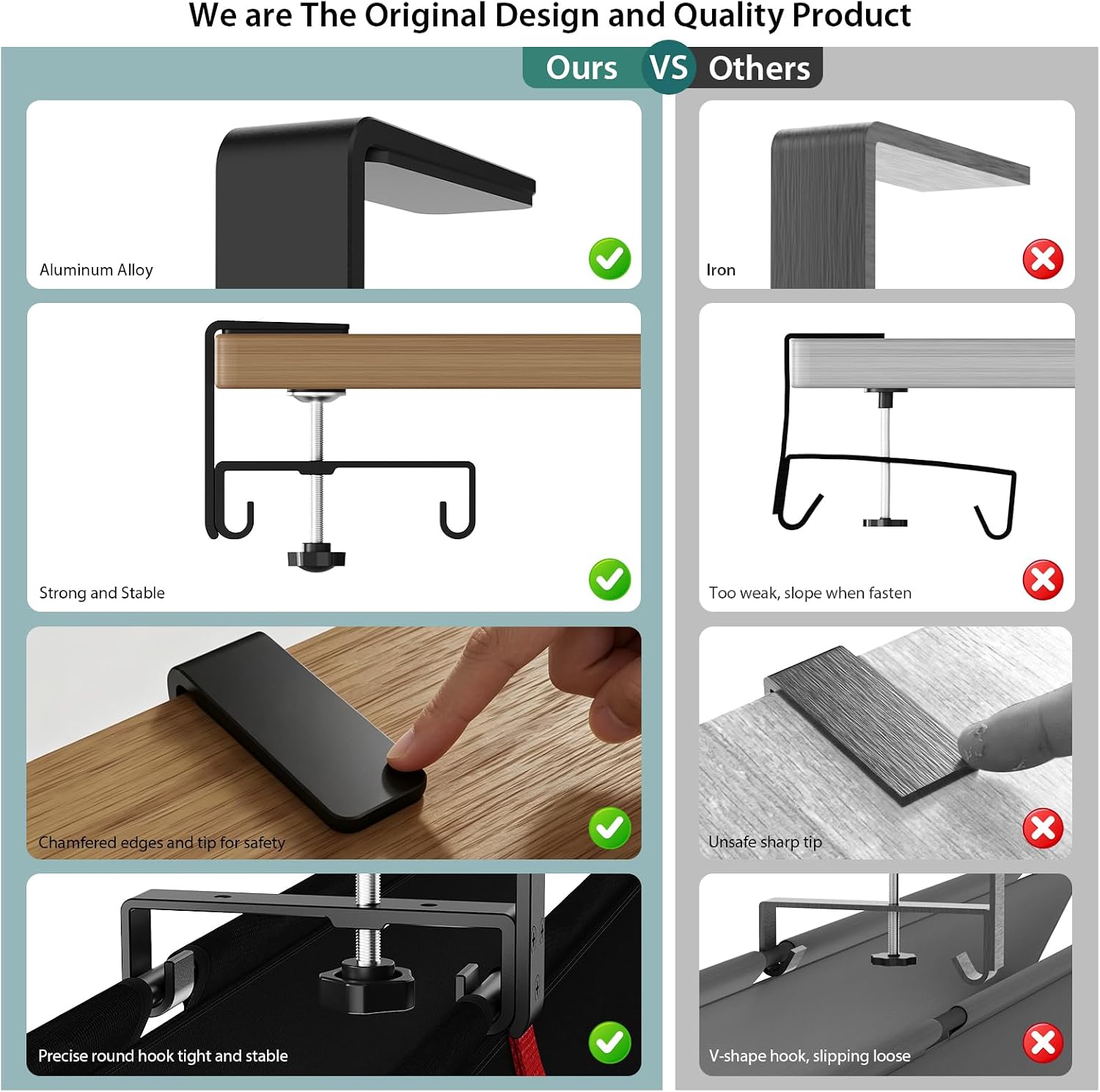 Thumbnail 6 de Univivi 28-Inch No Drill Under Desk Cable Management Tray