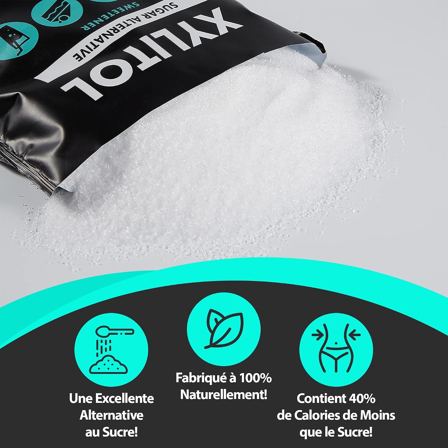 Detalle de Nature Diet Xylitol 2x1000g Ă©dulcorant đŹ