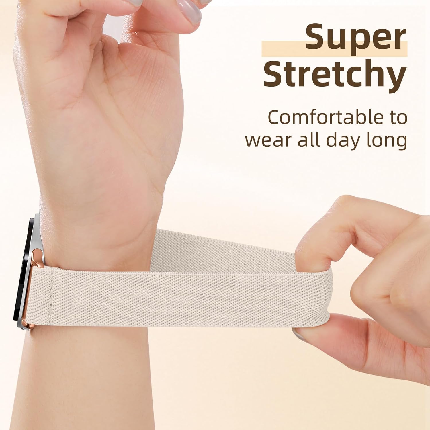 Detalle de Easuny Nylon Stretchy Strap for Samsung Galaxy Watch 8/Classic – 6 Pack