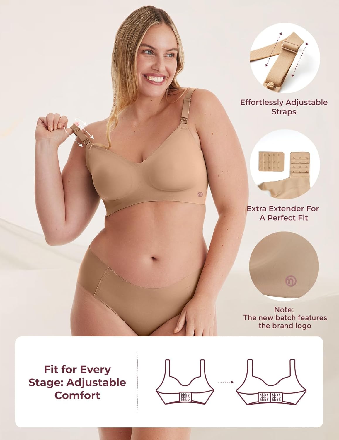 Thumbnail 3 de Momcozy Nursing Bras for Breastfeeding YN21 Seamless Ultra Comfort Maternity Bra