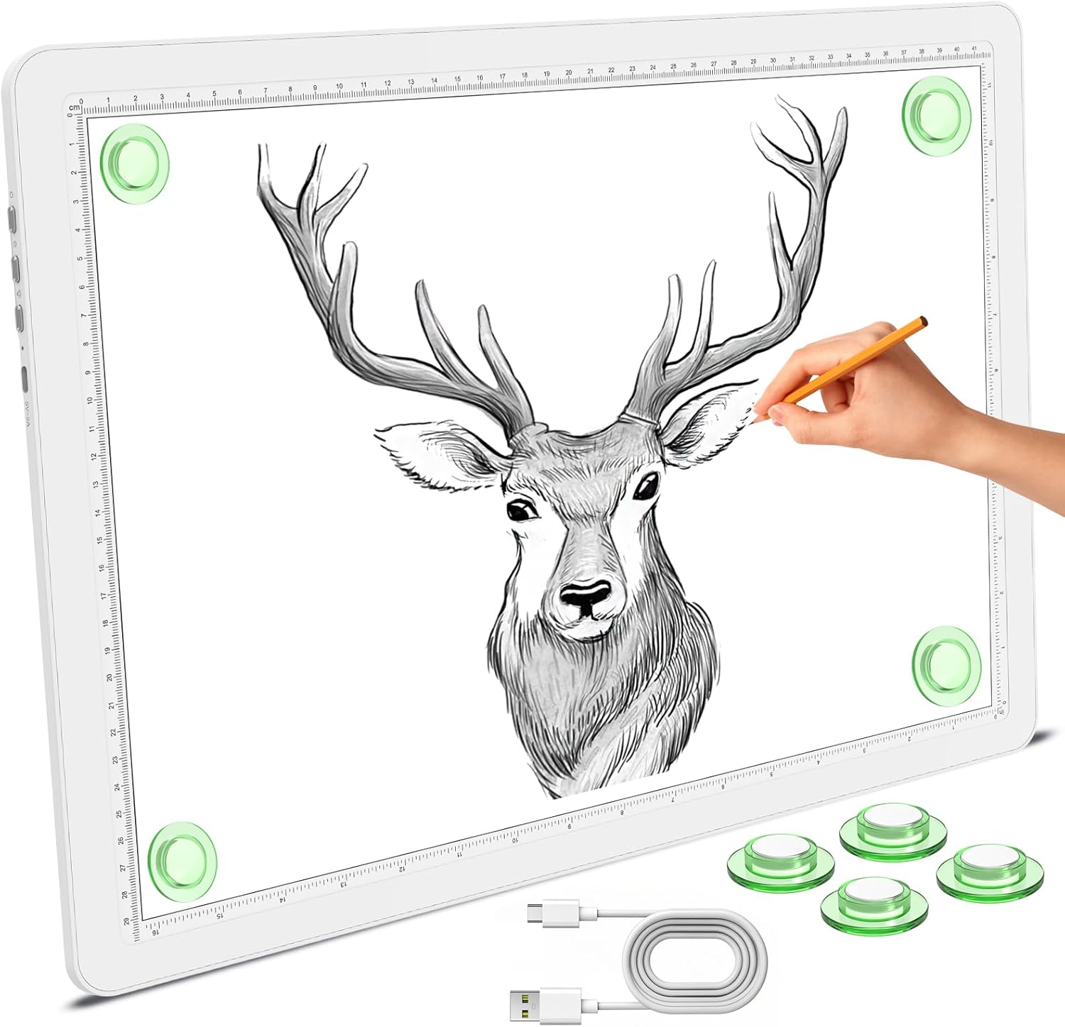 Phylosal Magnetic A3 Light Pad (A3) – super bright light box for tracing, drawing & diamond art