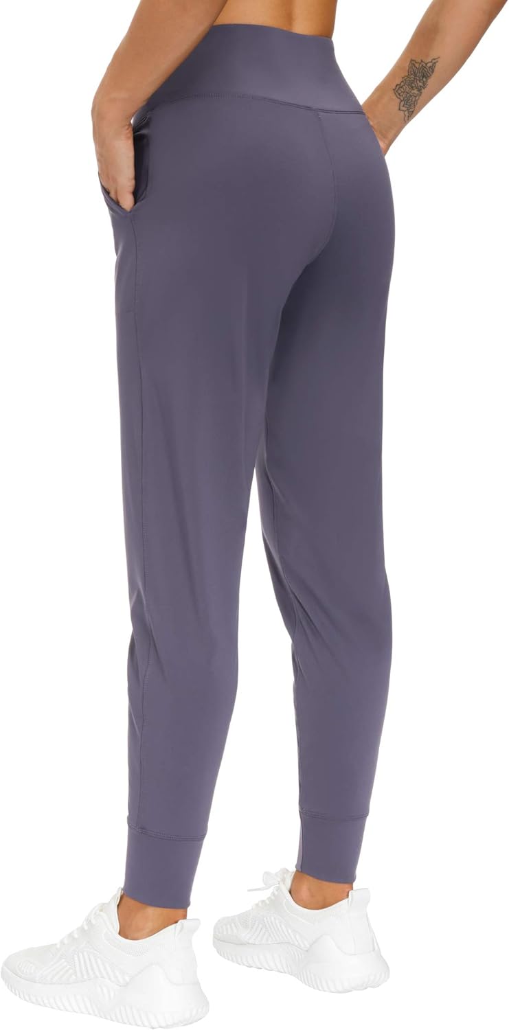 Thumbnail 2 de THE GYM PEOPLE Joggers donna in poliamida ed elastan 4-way stretch per yoga, fitness e tempo libero