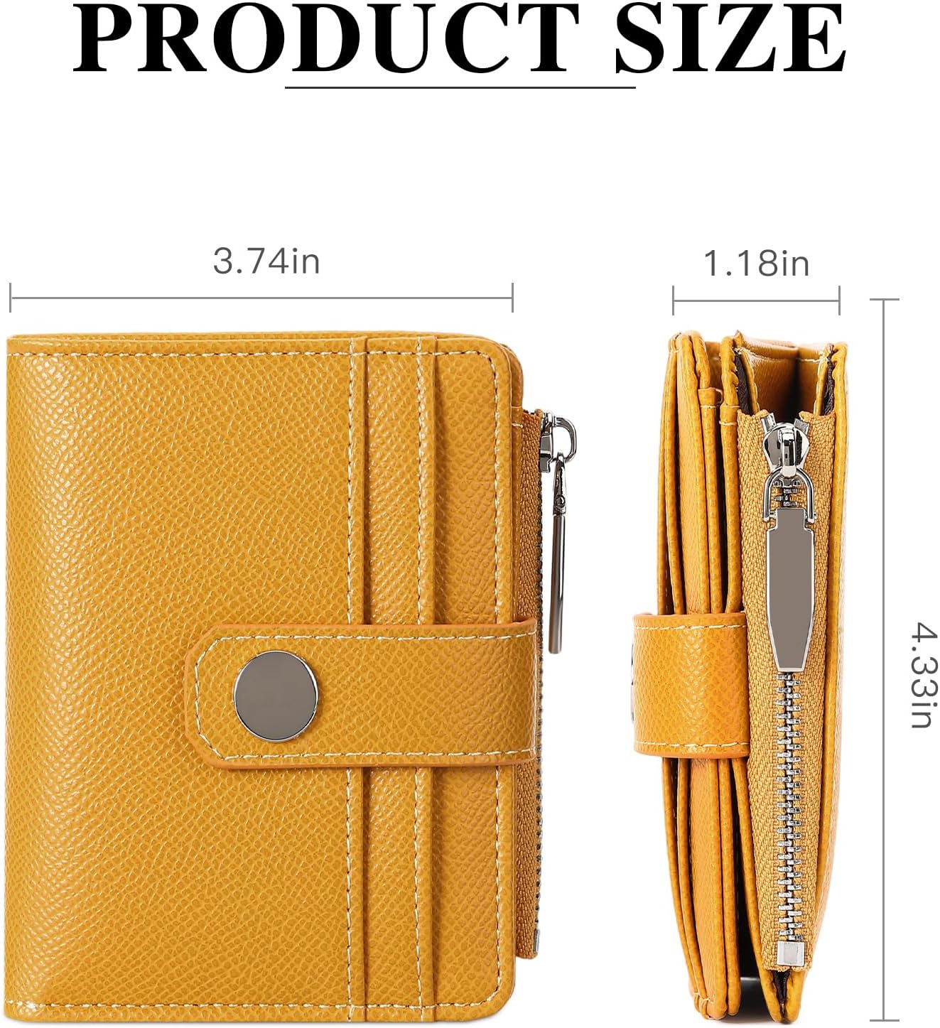 Thumbnail 1 de FALAN MULE Damen Geldbörse klein mit Reißverschluss und RFID-Blockierung (11 × 9,5 × 3 cm)