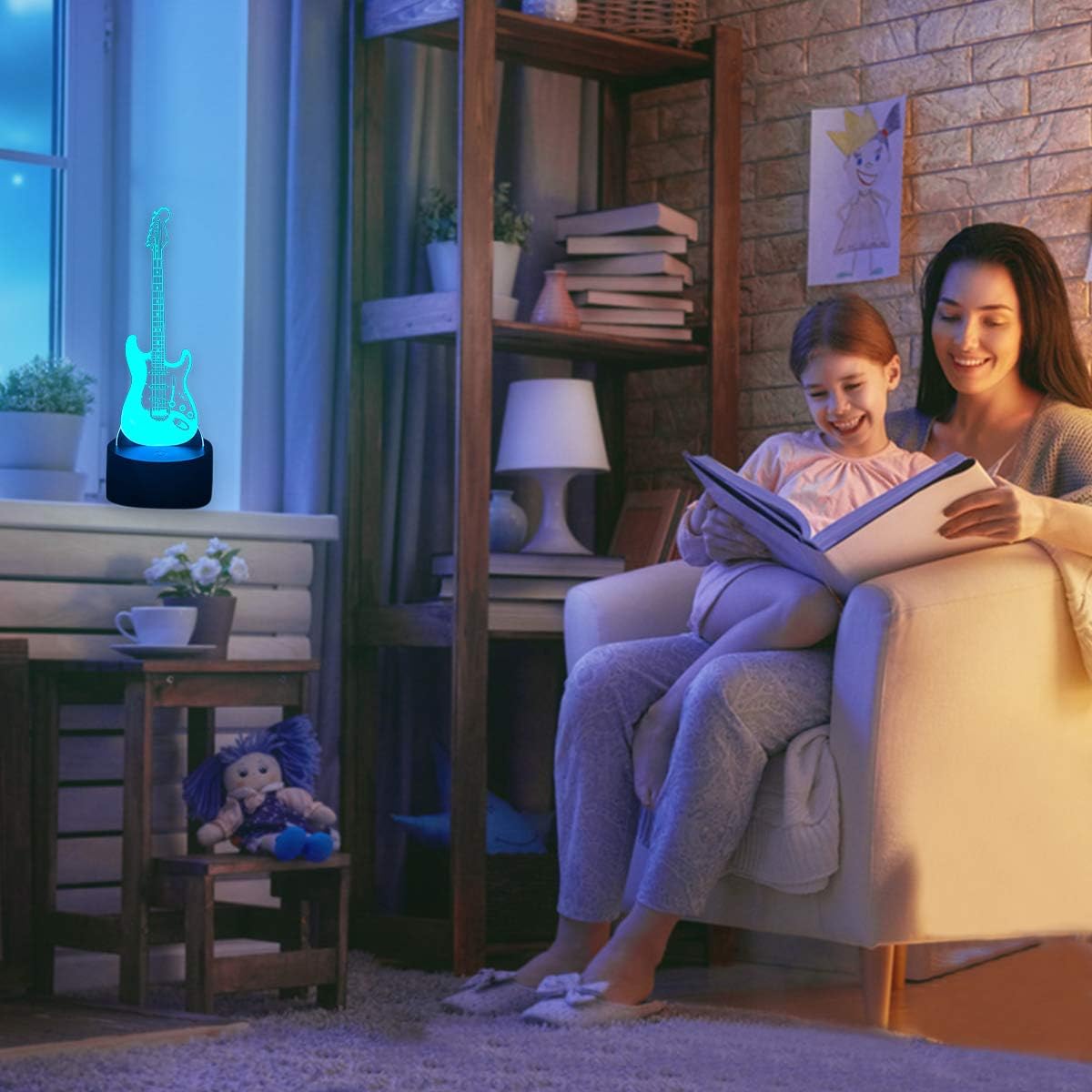 Thumbnail 4 de SISYS Lampade 3D Illusione Ottica – Luce Notturna da Tavolo LED con 7 Colori e Controllo Tattile