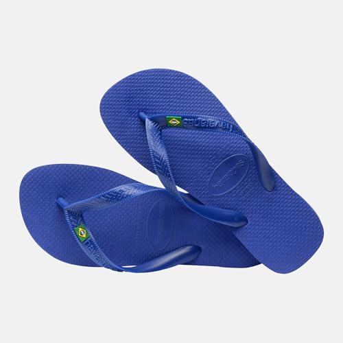 Detalle de Havaianas Top Brasil Unisex Adults Flip Flop – Marine Blue (UK 9/10)