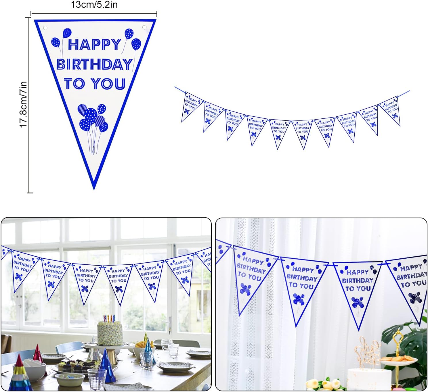 Thumbnail 4 de 70. Geburtstag Ballon Set Marineblau đ