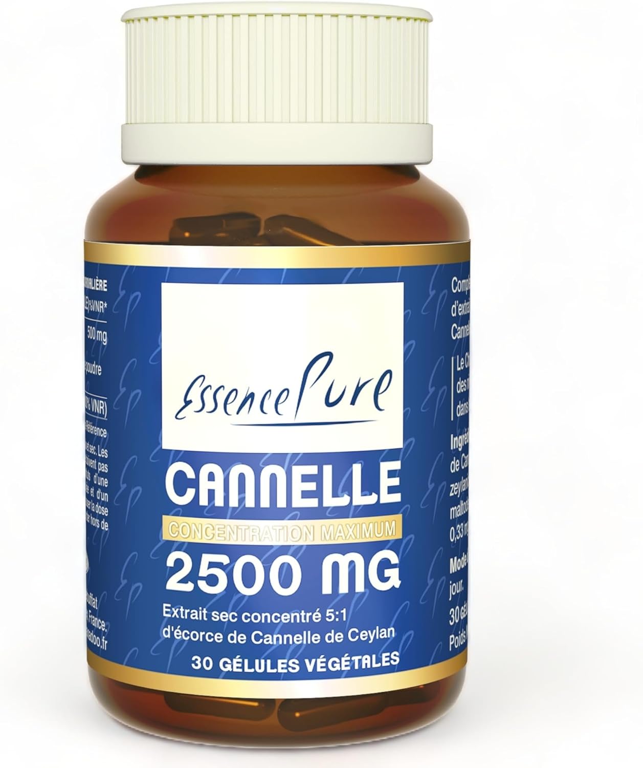 Detalle de Cannelle de Ceylan 2500 mg Essence Pure – Api-Nature, gélules végétales 30 pcs