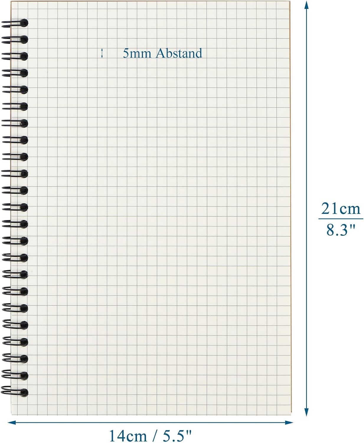 Thumbnail 1 de ZCZN Notizbuch A5 kariert 60 Blatt 📒