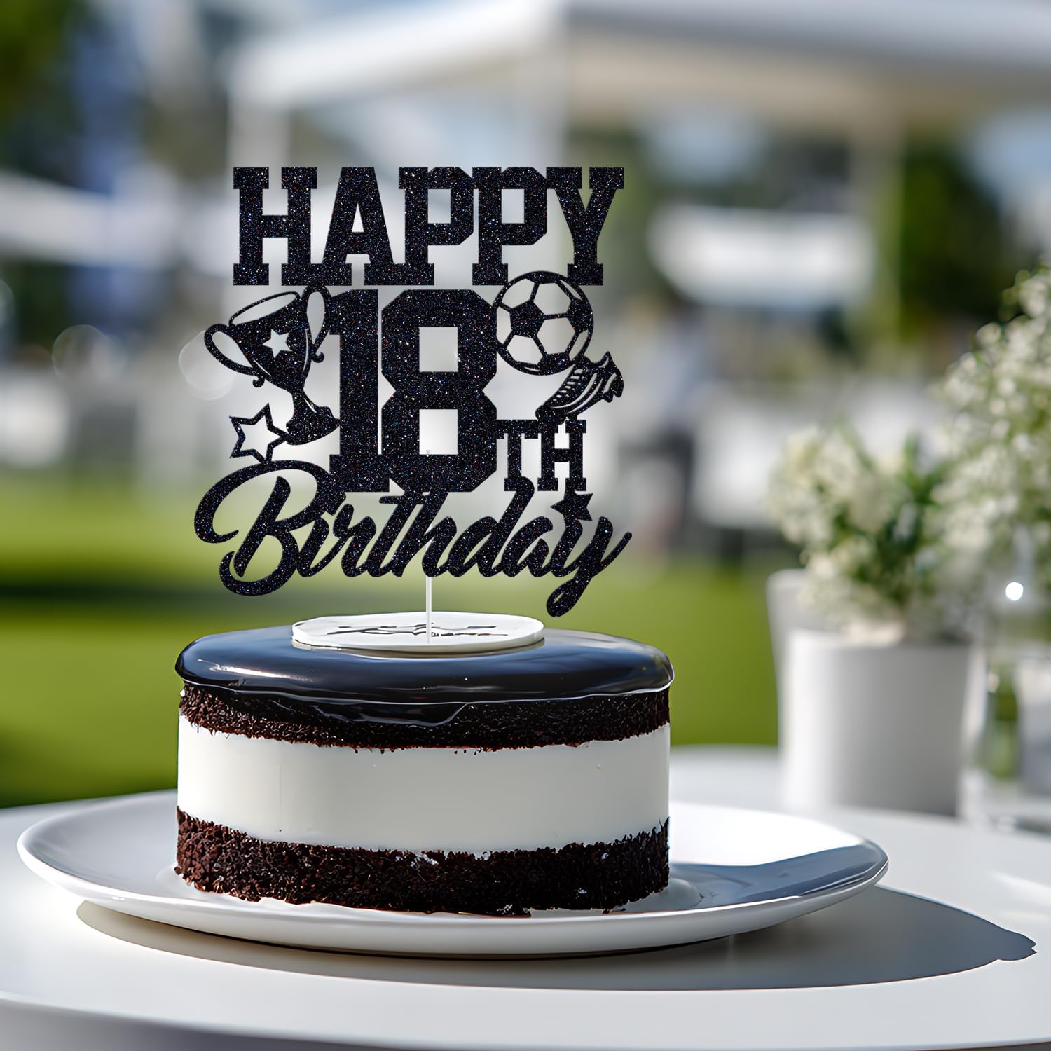 Thumbnail 3 de Soccer 18th Birthday Cake Topper