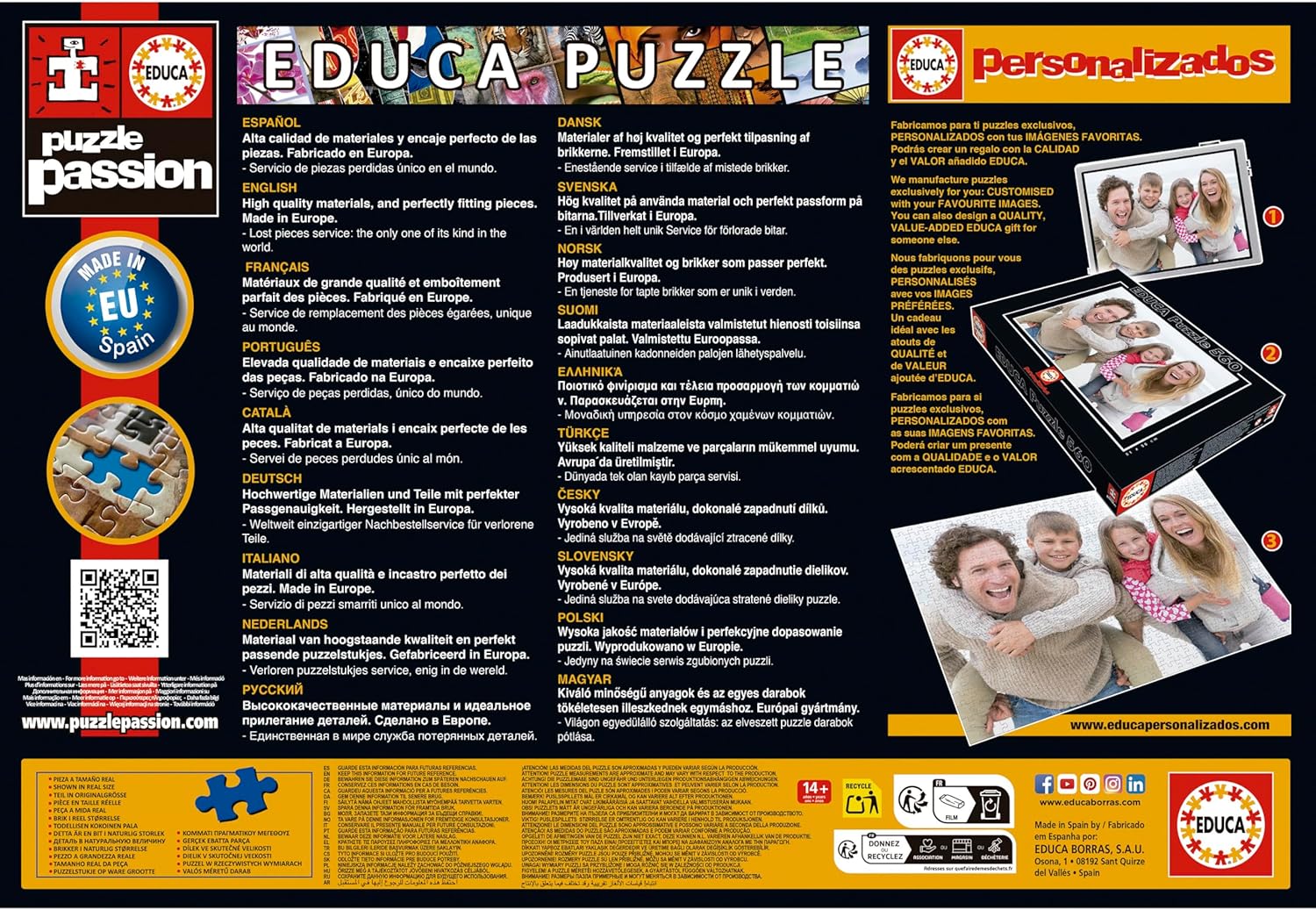 Thumbnail 1 de Educa Costellazioni Puzzle 4.000 pezzi da 14 anni (136 x 96 cm) con servizio pezzi mancanti