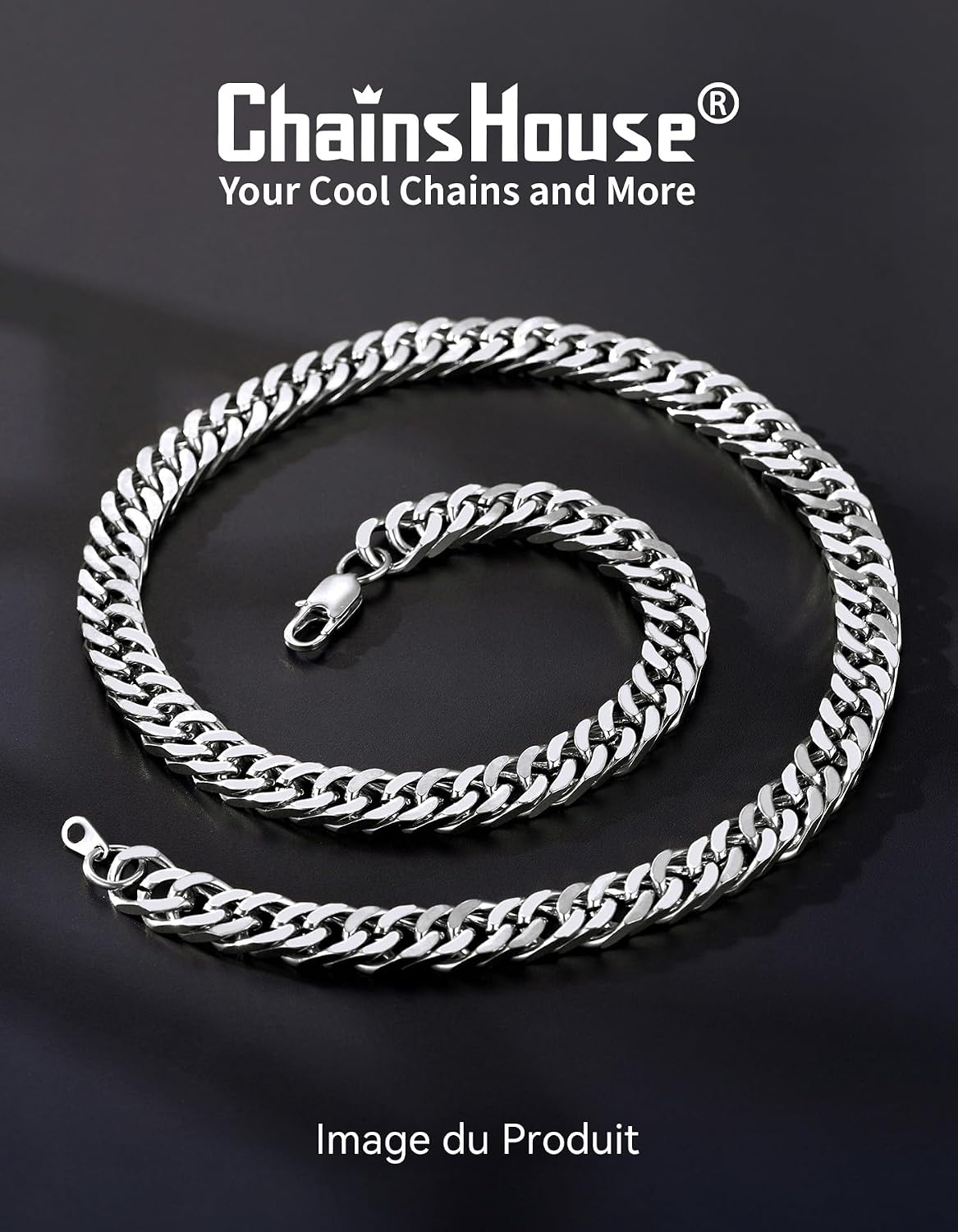 Thumbnail 5 de ChainsHouse Chaine Collier Homme 46 cm