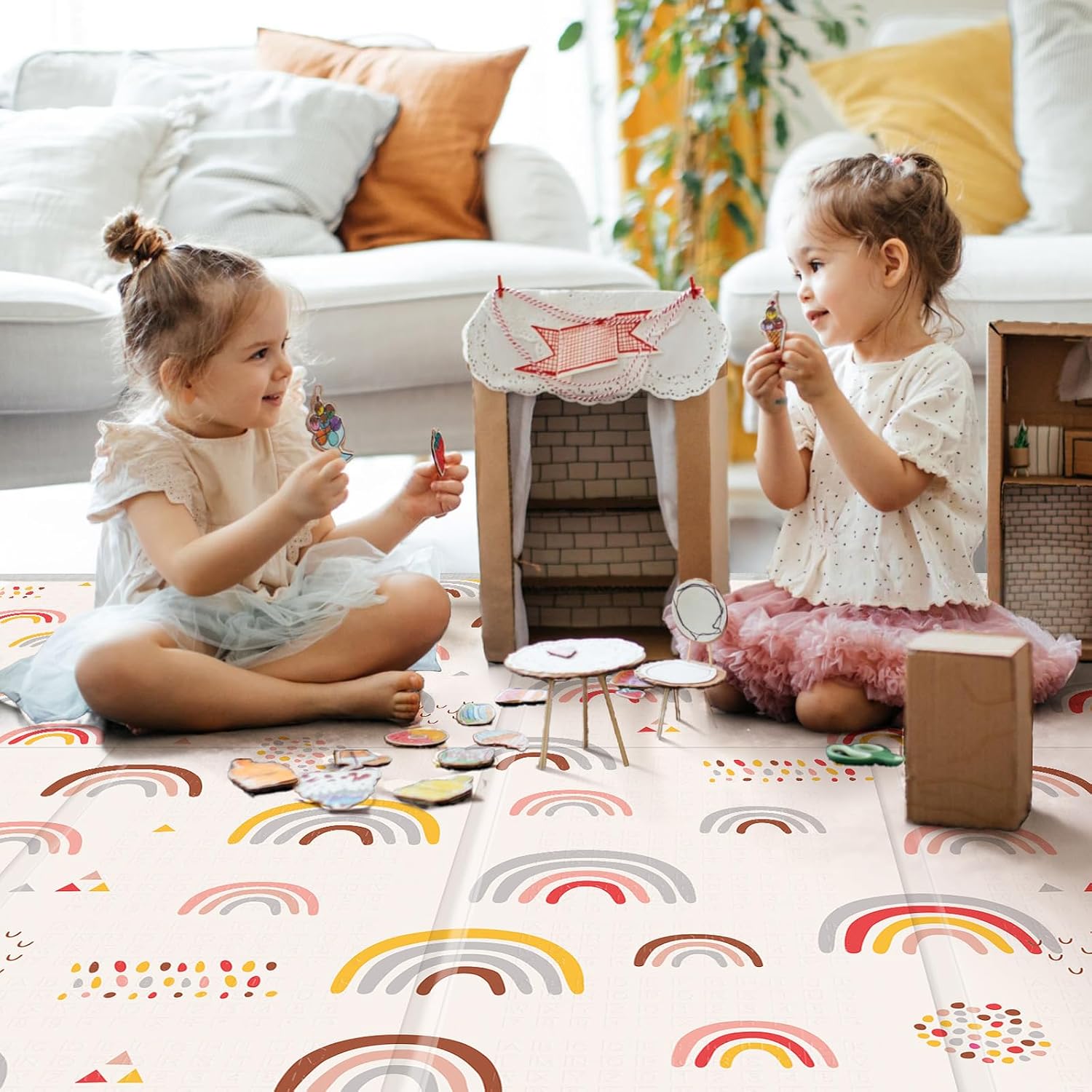 Thumbnail 4 de PIGLOG Extra-Large Baby Play Mat, 79" x 71", Reversible XPE Foam
