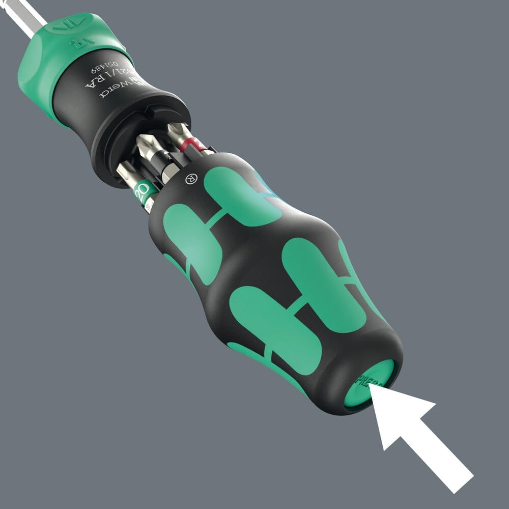 Detalle de Wera Kraftform Kompakt 28 RA 1 ratchet screwdriver set (6 pieces)