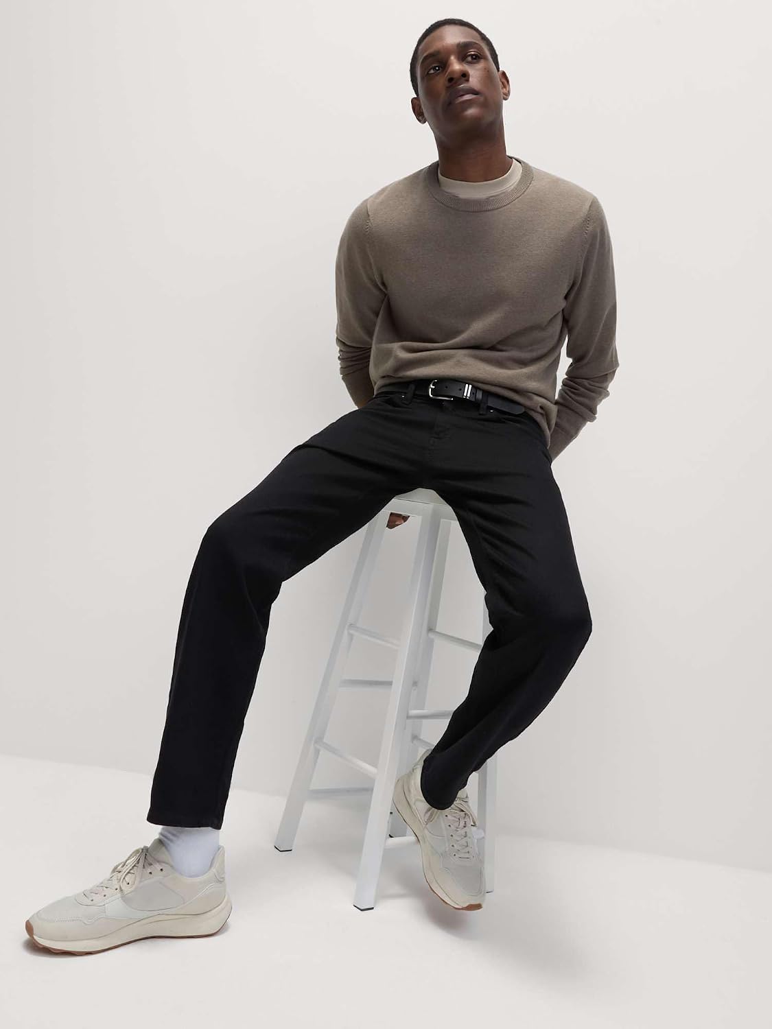 Detalle 1 de Marks & Spencer herenjeans met rechte pasvorm en stretch