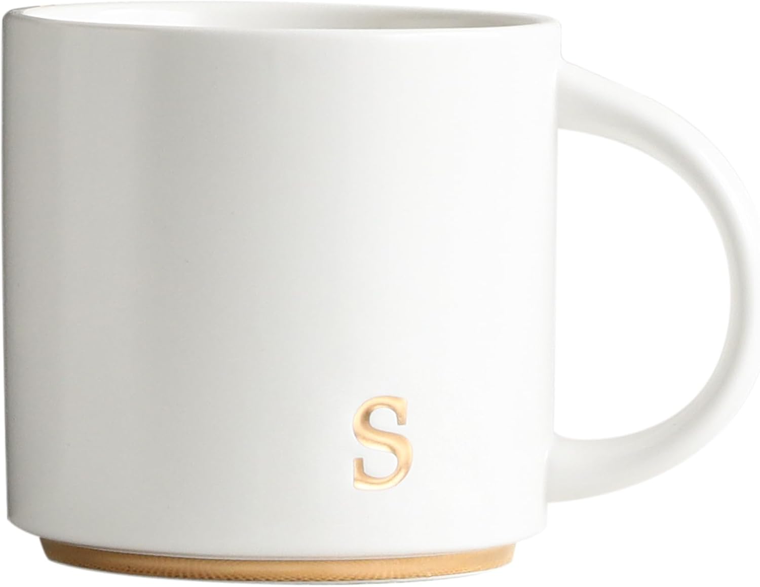 Detalle de Monogram Ceramic Mugs 15 oz Golden Initials