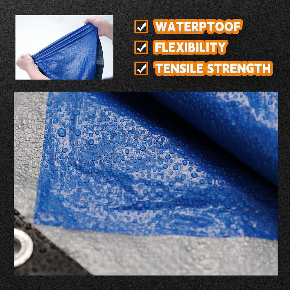 Thumbnail 3 de RAINDEWAY 30x40 ft Waterproof Tarp 5.5 mil 🏕