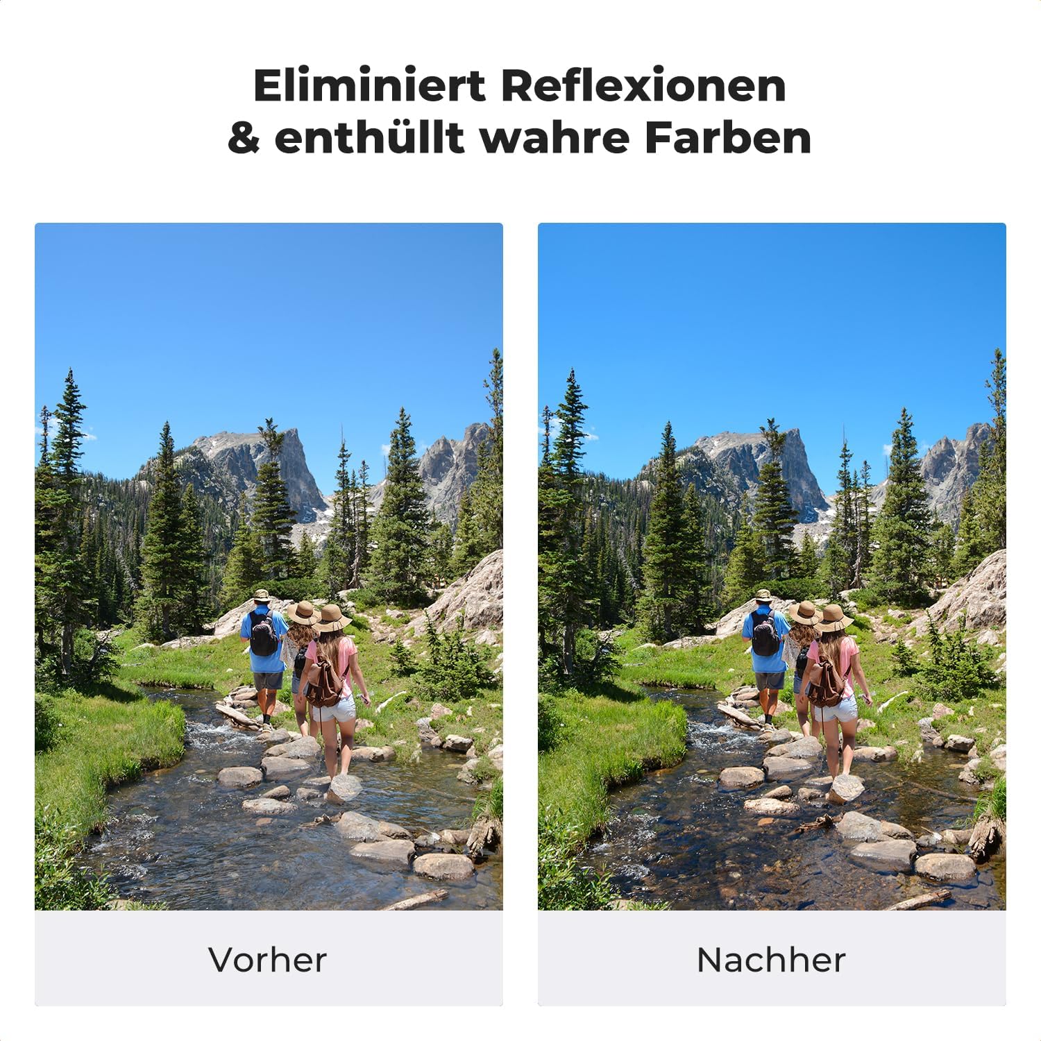 Thumbnail 2 de K&F CONCEPT magnetischer CPL Filter 55 mm (zirkular) mit Nano-Xcel Multi-Nano-Beschichtung