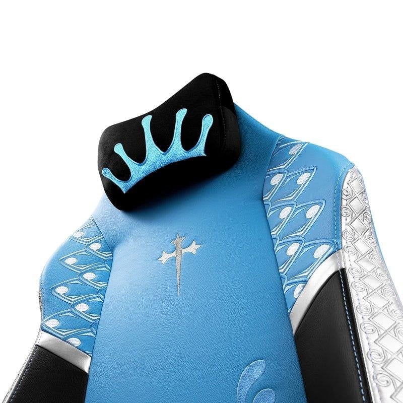 Detalle 2 de Silla gaming Phoenix Monarch Noelle XL cuero PU y terciopelo edición limitada