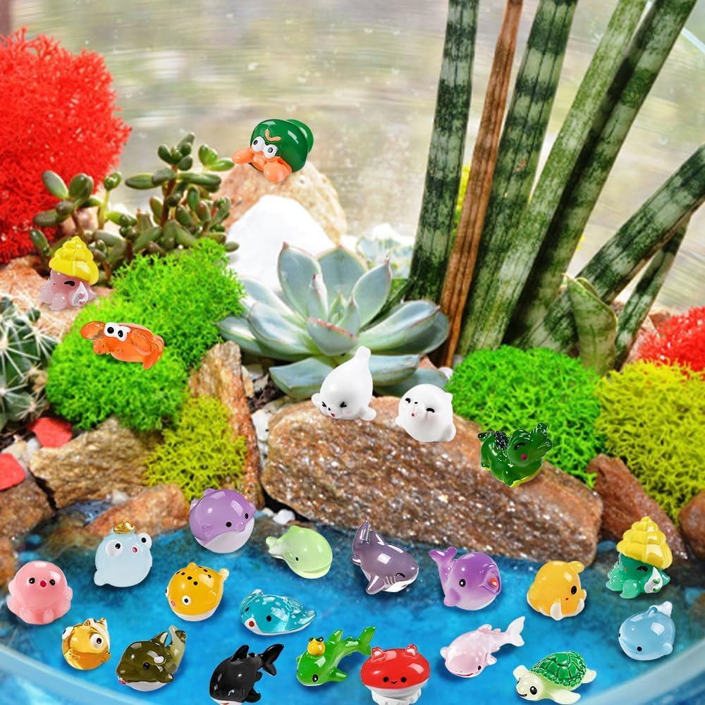 Thumbnail 5 de JOLCEEY 36pcs Mini Sea Animals resin set
