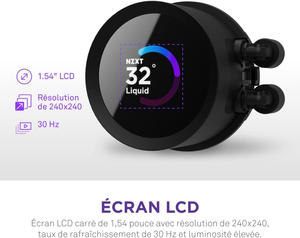 Detalle de NZXT Kraken 280 RGB, 280 mm