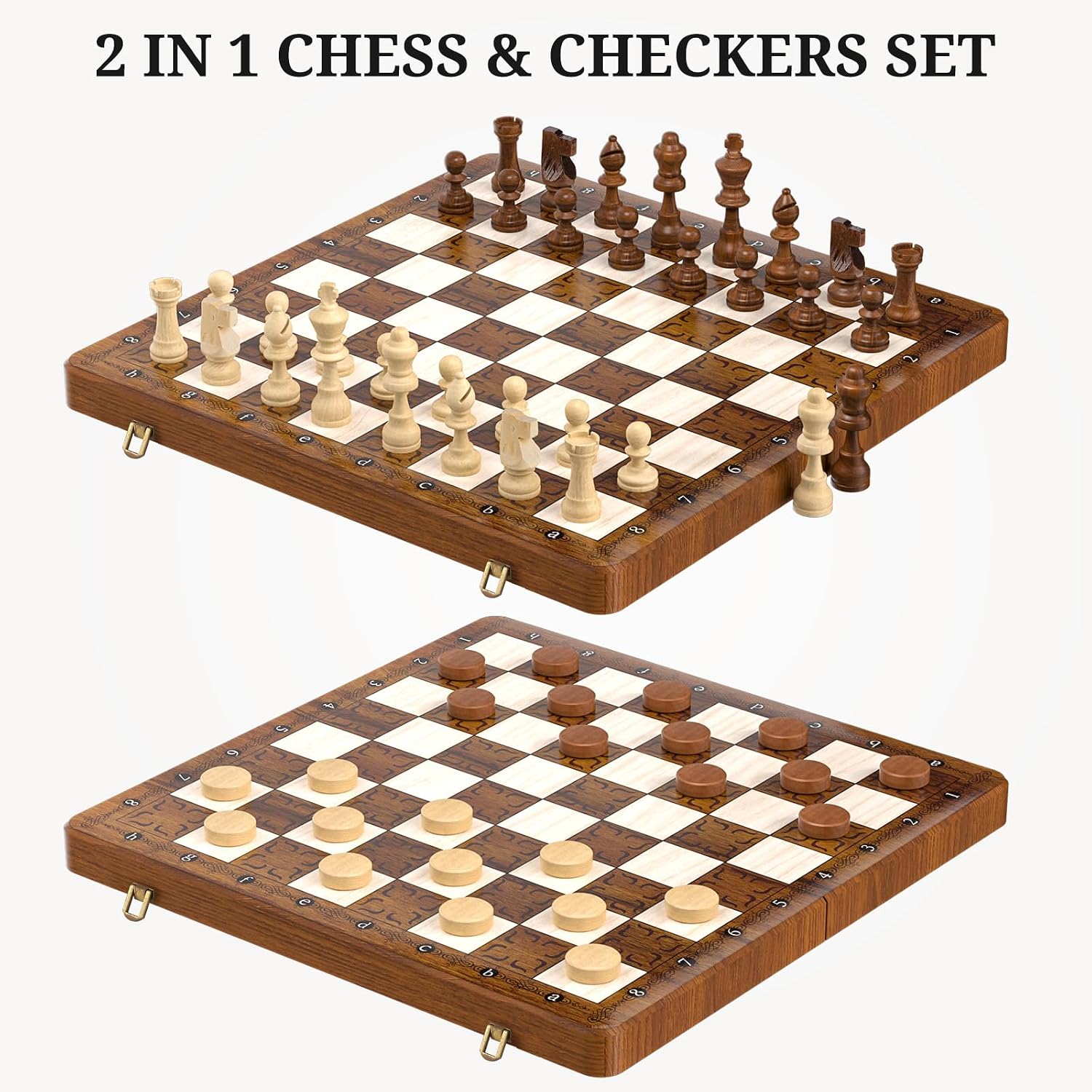Detalle 2 de Tumu 2 in 1 Chess Set 16 Inch