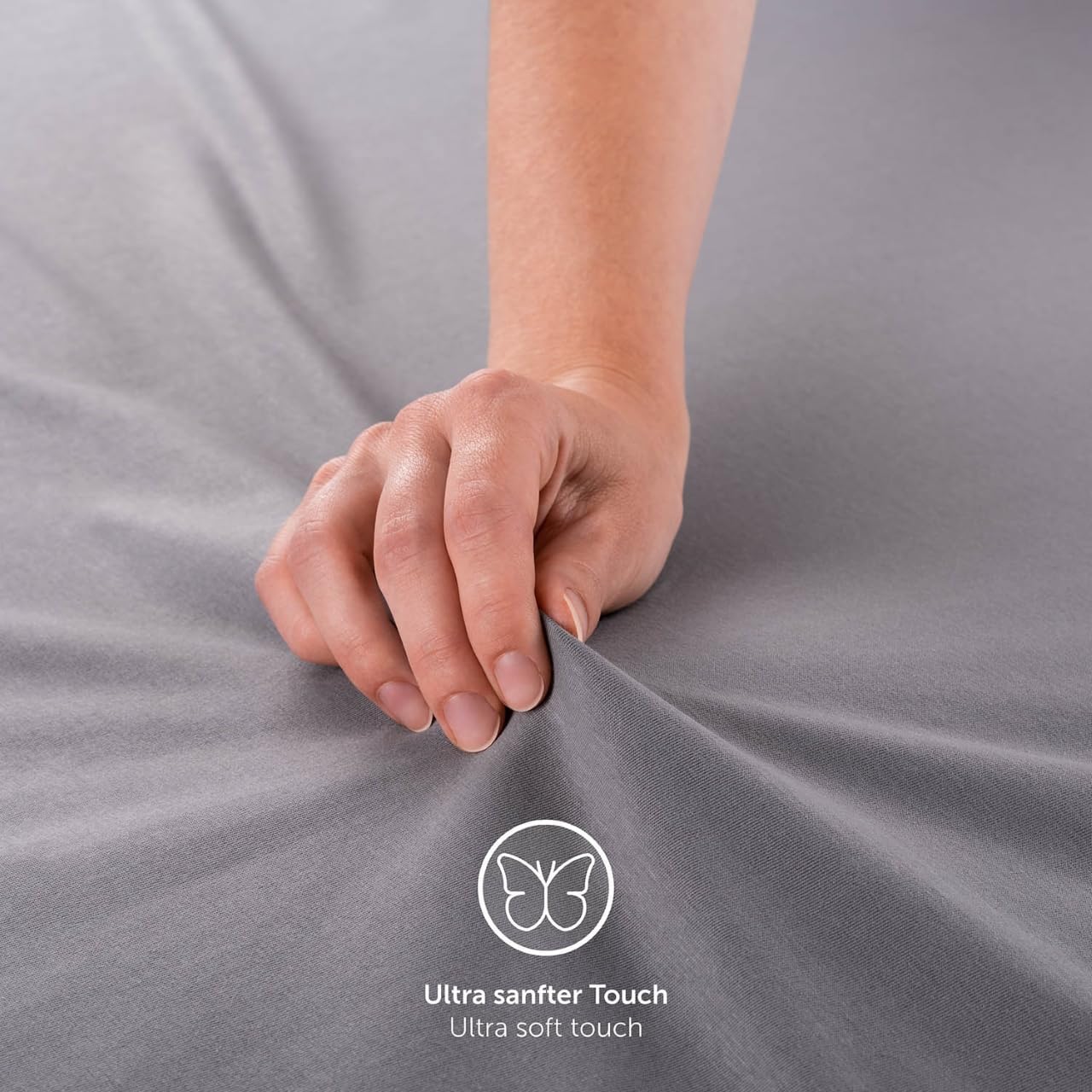 Thumbnail 4 de Blumtal® Basics Spannbettlaken Jersey 140x200 cm aus 100% Baumwolle (OEKO-TEX), weiß