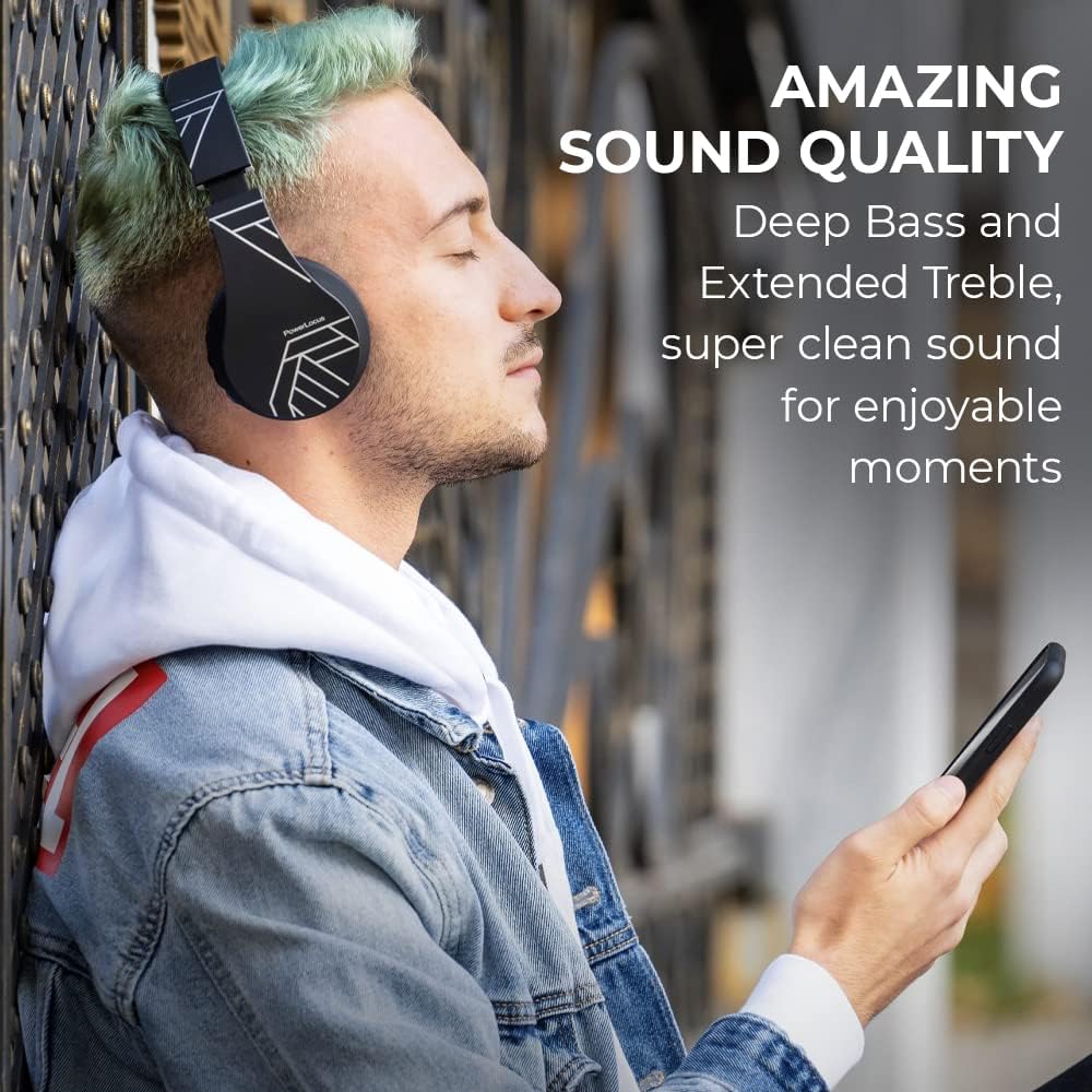 Detalle de PowerLocus Bluetooth Headphones Over Ear