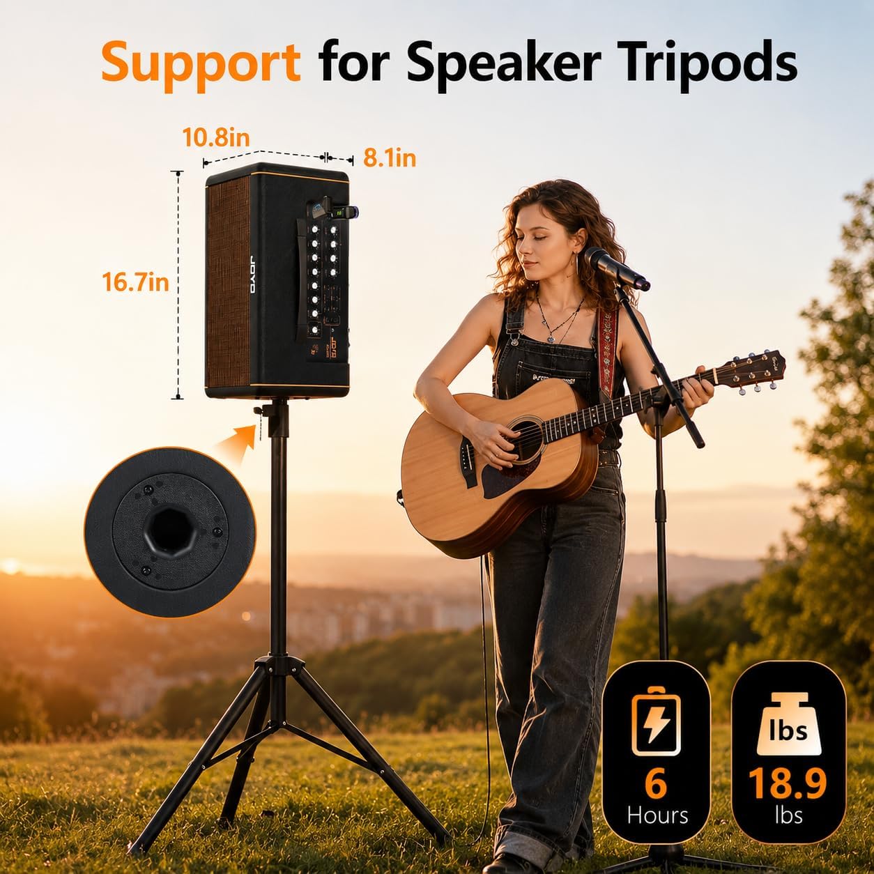 Thumbnail 6 de JOYO AC-40S 40W Acoustic Guitar Amp with Stereo Speakers and Bluetooth