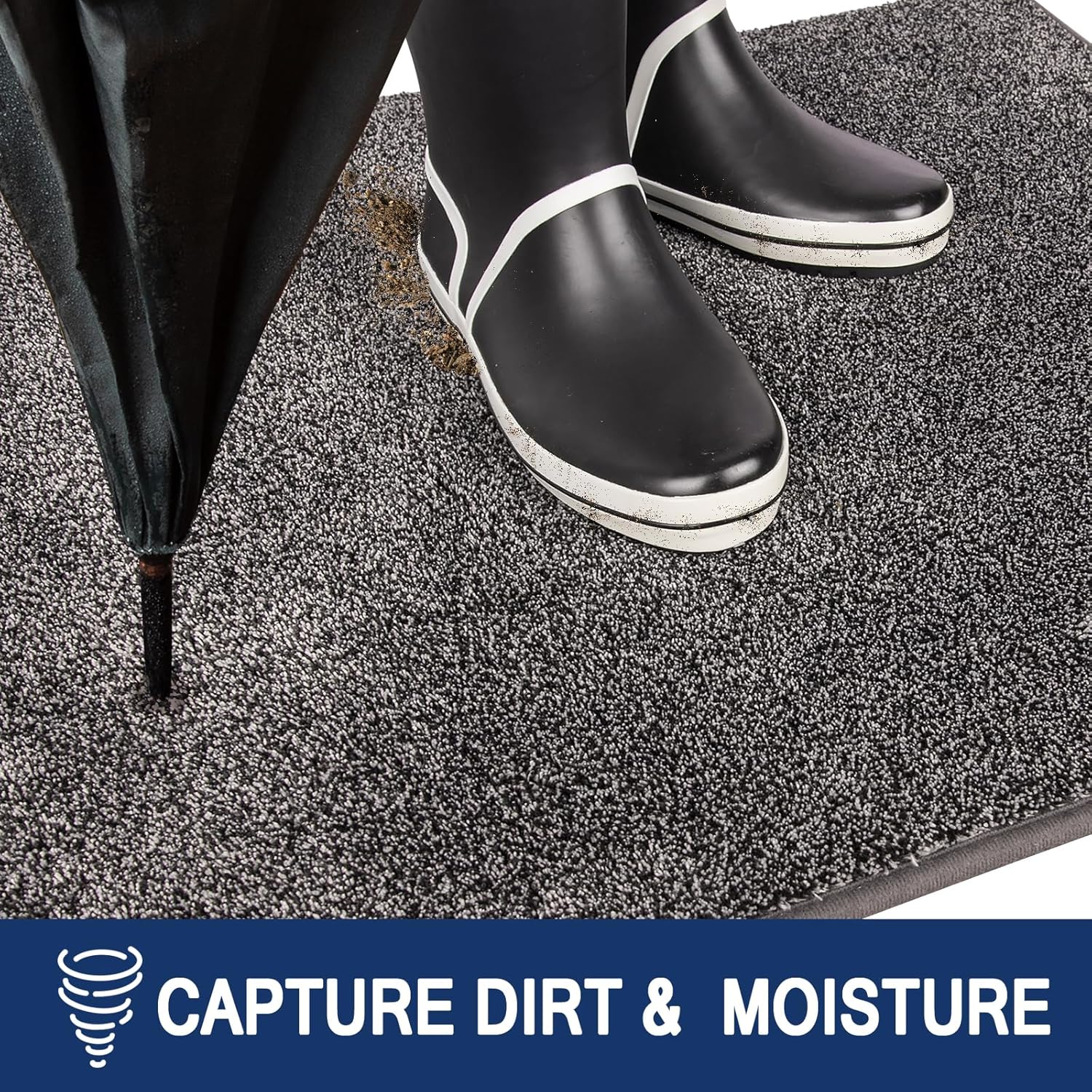 Thumbnail 2 de FCSDETAIL Schmutzfangmatte Innen 80 x 120 cm – rutschfest, maschinenwaschbar und wasserabsorbierend