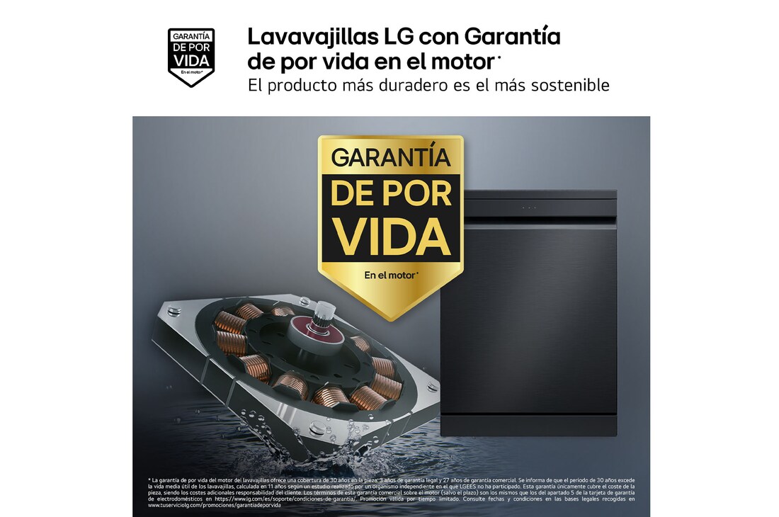 Thumbnail 3 de LG DF375HMS Outlet lavavajillas QuadWash Steam 3ª bandeja A