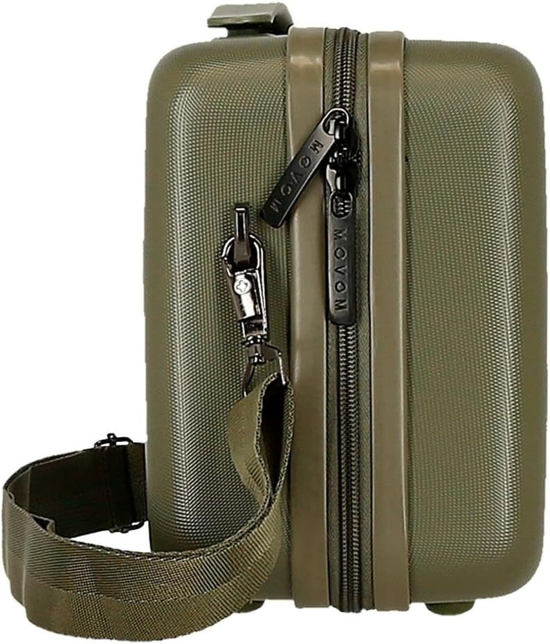 Detalle 2 de MOVOM Wood beauty case da cabina in ABS con doppio scomparto e specchio