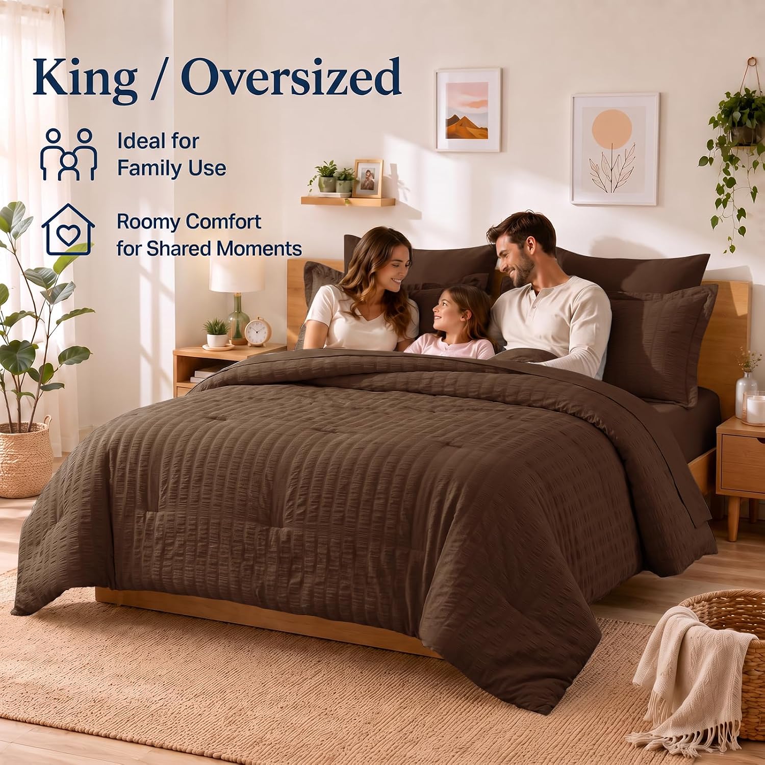Thumbnail 5 de CozyLux King Size Comforter Set 7-Piece